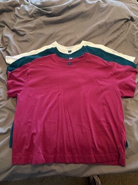 Women’s Vintage Crew Neck T-Shirt - Raspberry, Teal & Cream